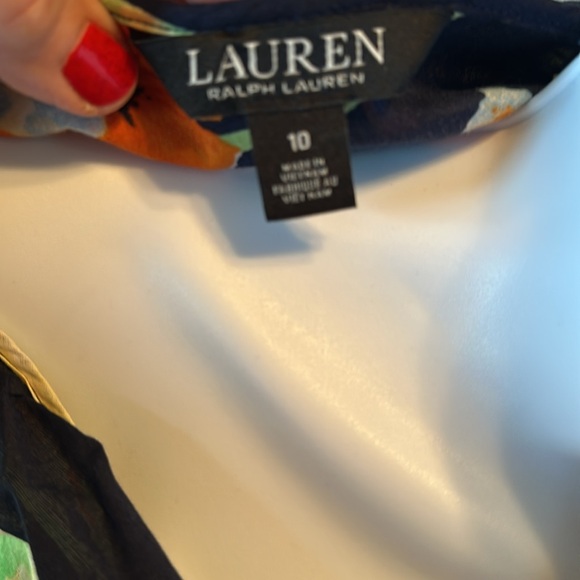 Ralph Lauren floral print dress—size 10 - Picture 5 of 6